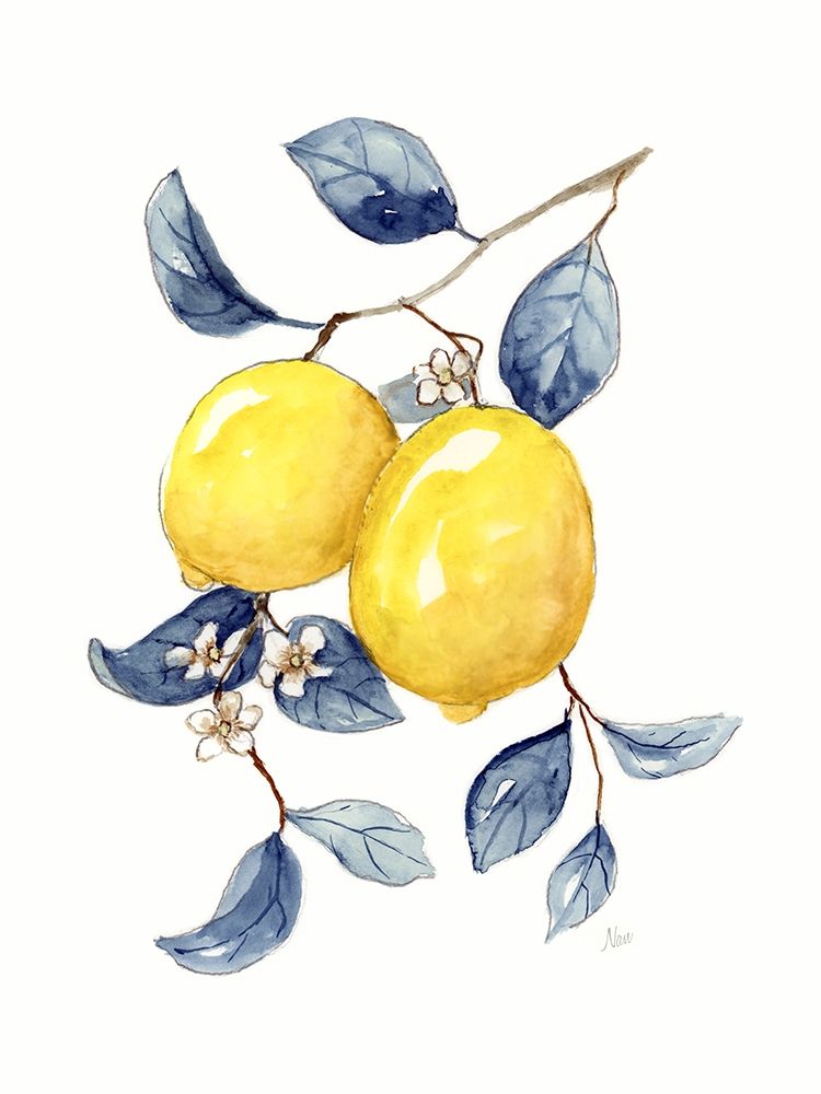 Odyssey Lemons I art print by Nan for $57.95 CAD