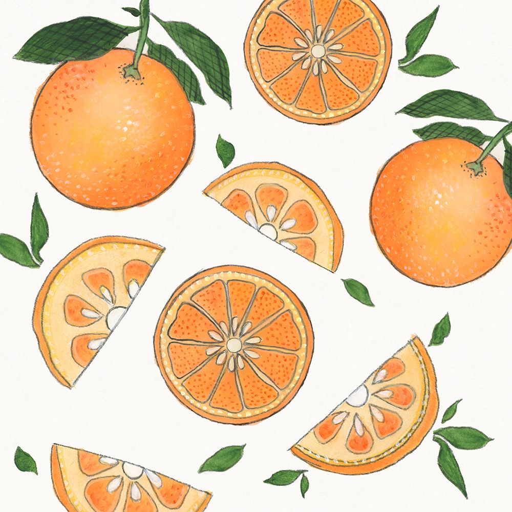 Zesty Oranges art print by Tava Studios for $57.95 CAD