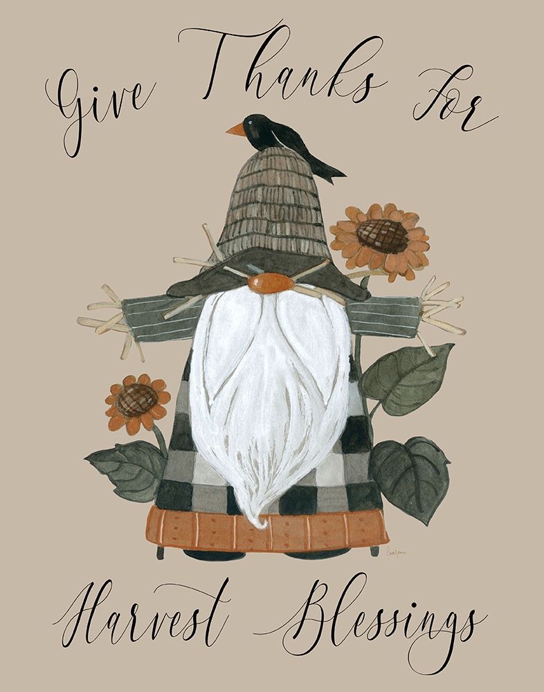 Harvest Gnomes Blessing art print by Livi Finn for $57.95 CAD