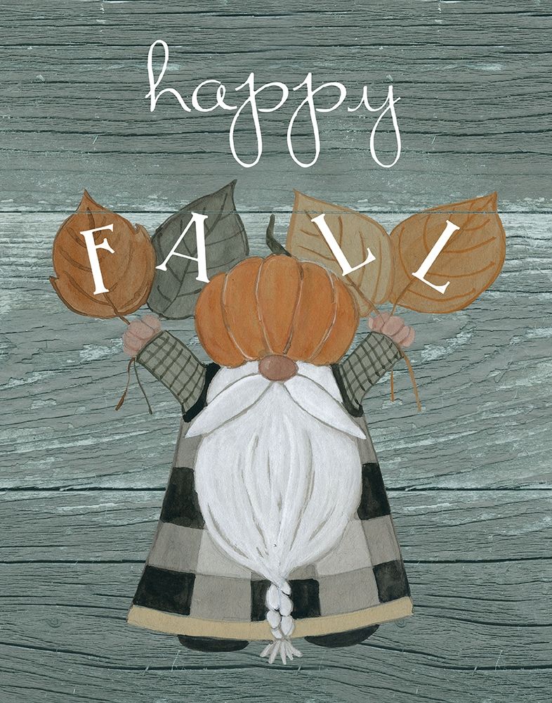 Harvest Gnomes Happy Fall art print by Livi Finn for $57.95 CAD