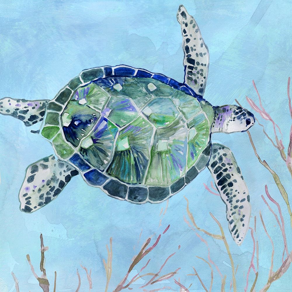 Sea Turtle I art print by Carol Robinson for $57.95 CAD