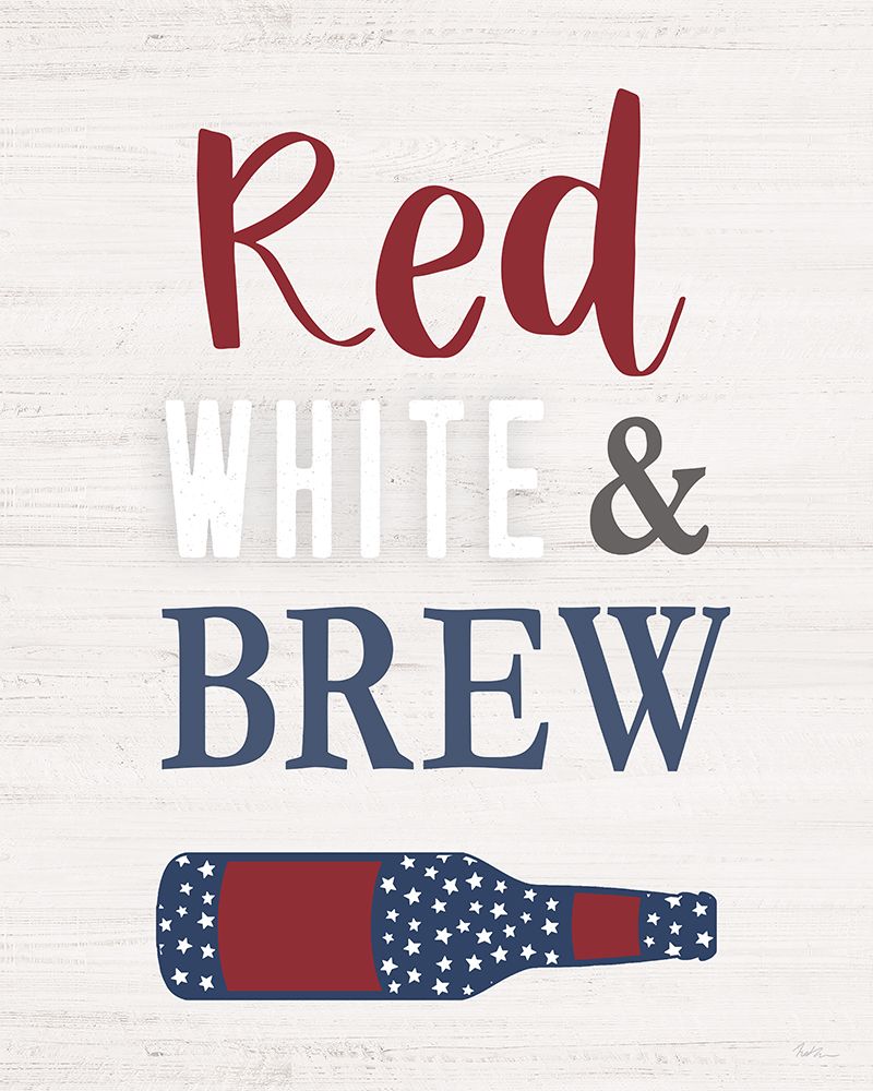Red White and Brew art print by Natalie Carpentieri for $57.95 CAD