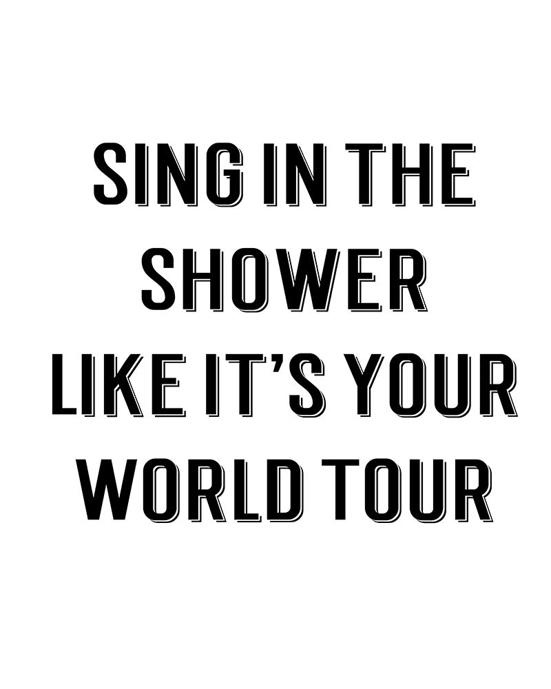 Sing in the Shower art print by CAD Designs for $57.95 CAD