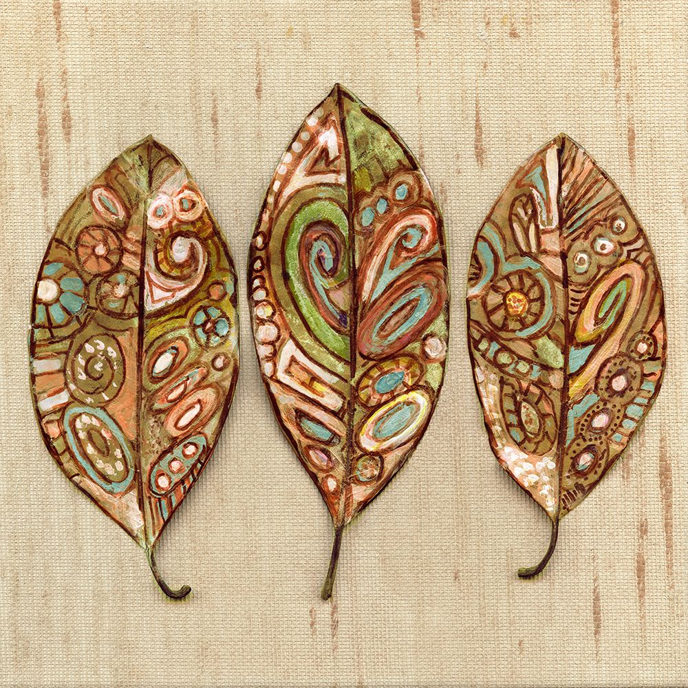 Bohemian Leaf Trio II art print by Merri Pattinian for $57.95 CAD