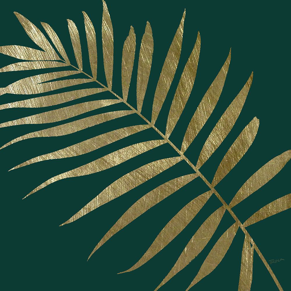 Emerald and Gold II art print by Katrina Craven for $57.95 CAD