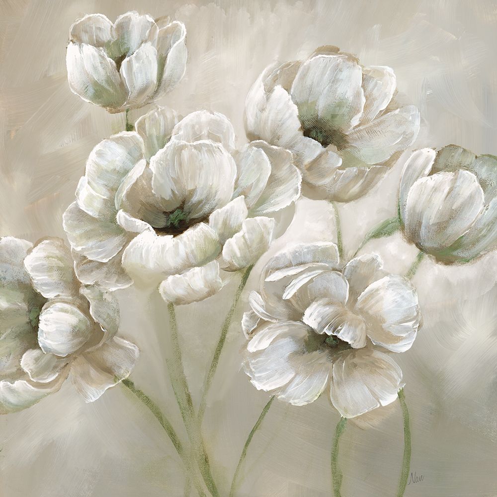 Soft Natural Poppies art print by Nan for $57.95 CAD