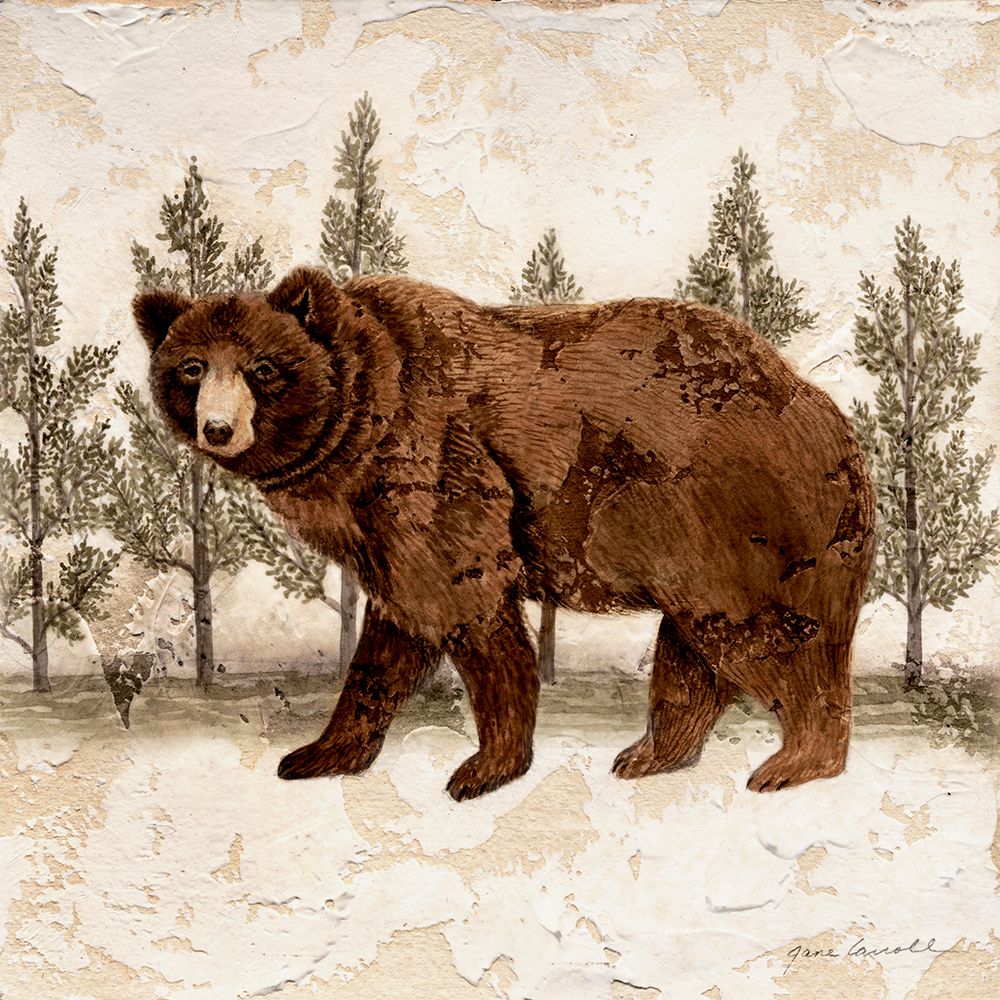 Lodge Bear art print by Jane Carroll for $57.95 CAD