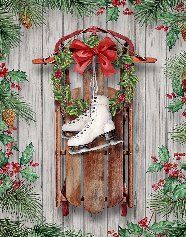 Sled and Skates art print by Conrad Knutsen for $57.95 CAD