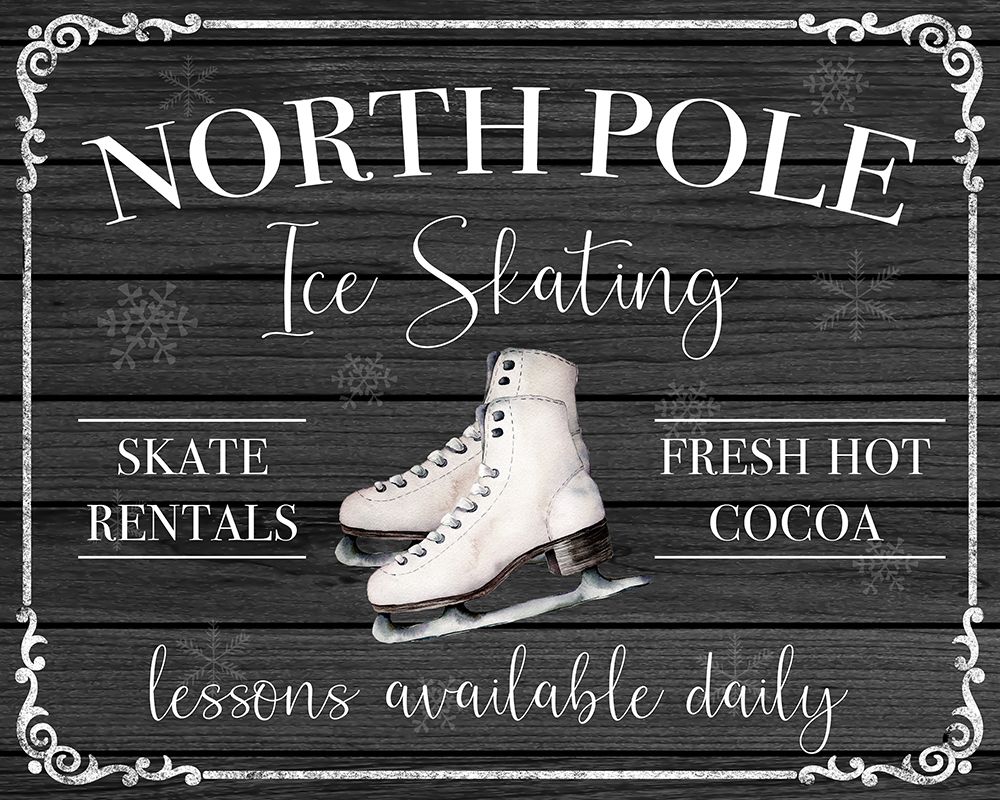 North Pole Ice Skating art print by Conrad Knutsen for $57.95 CAD