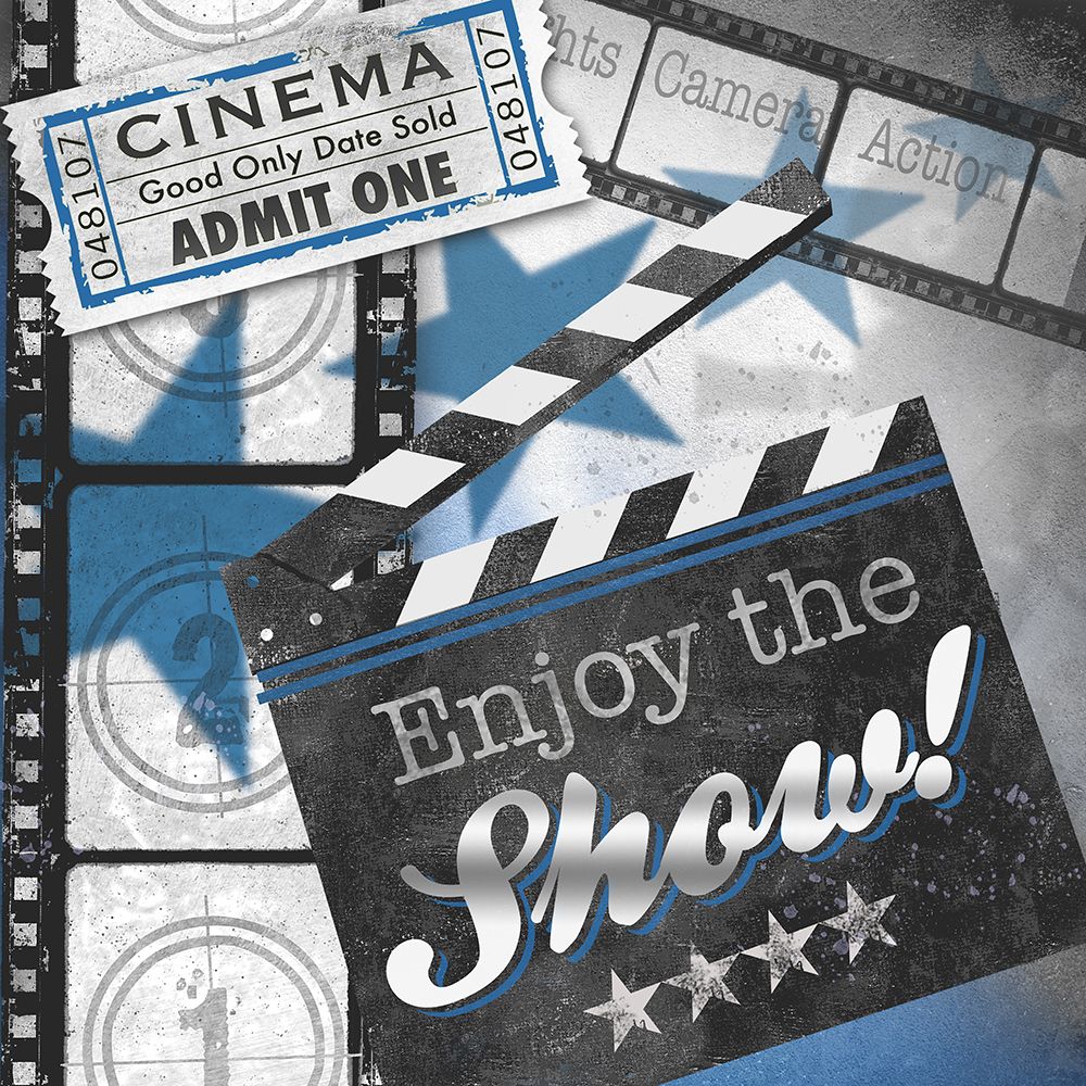 The Movies In Blue II art print by Conrad Knutsen for $57.95 CAD