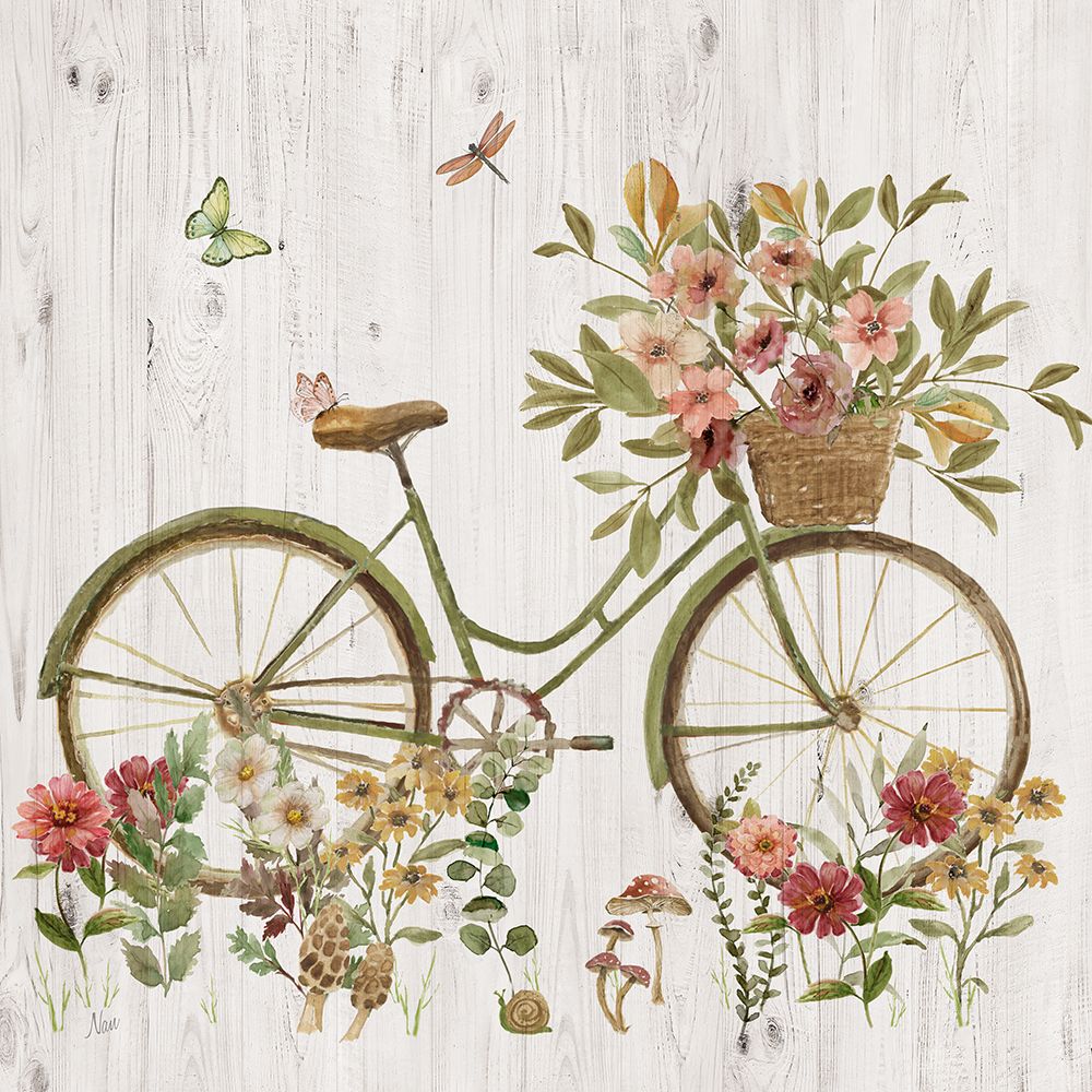 Garden Bike art print by Nan for $57.95 CAD