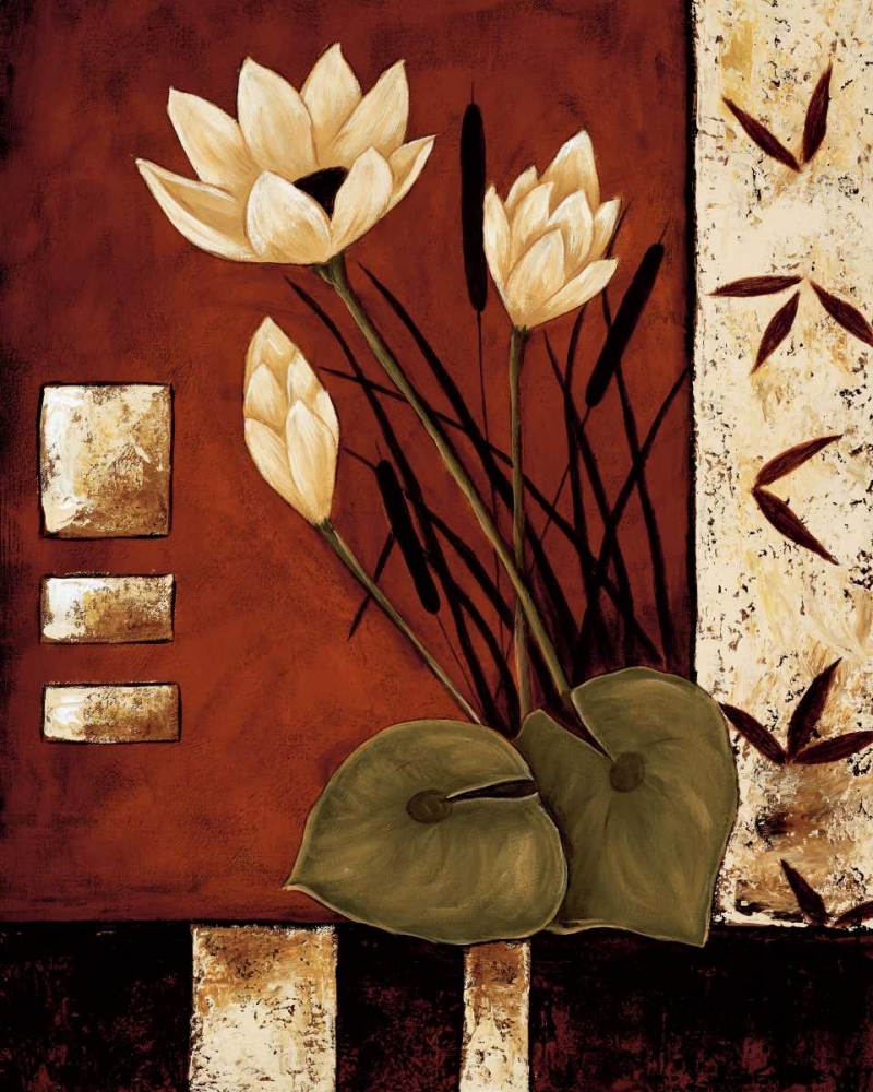 Lotus Silhouette I art print by Krista Sewell for $57.95 CAD