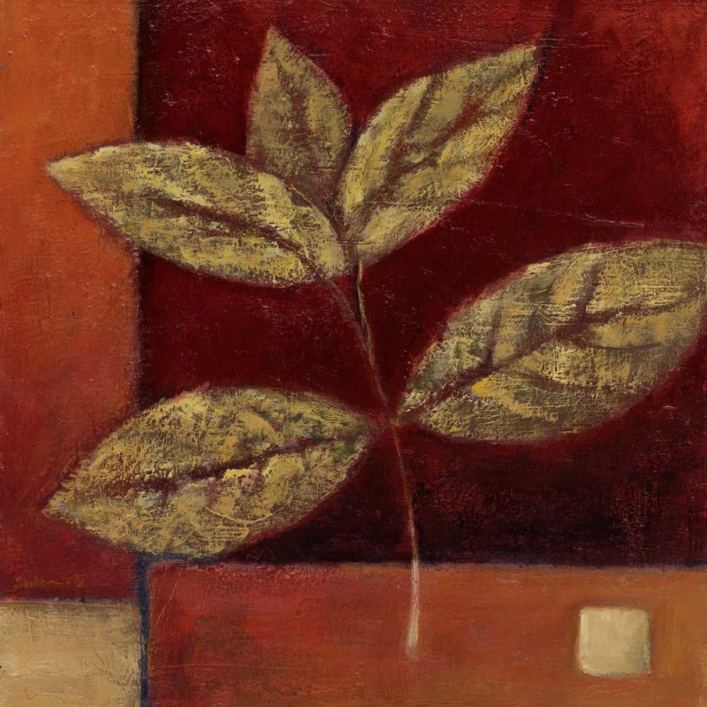 Crimson Leaf Study II art print by Ursula Salemink-Roos for $57.95 CAD