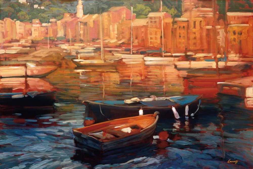 Anchored Boats - Portofino art print by Philip Craig for $57.95 CAD