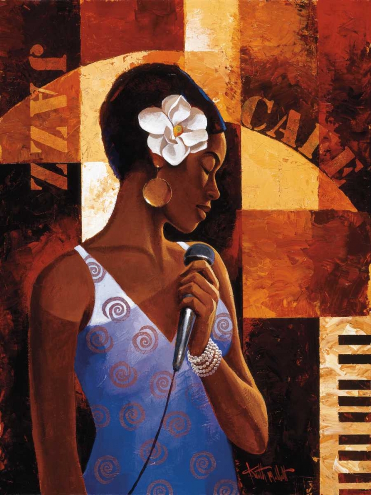 Jazz Cafe art print by Keith Mallett for $57.95 CAD