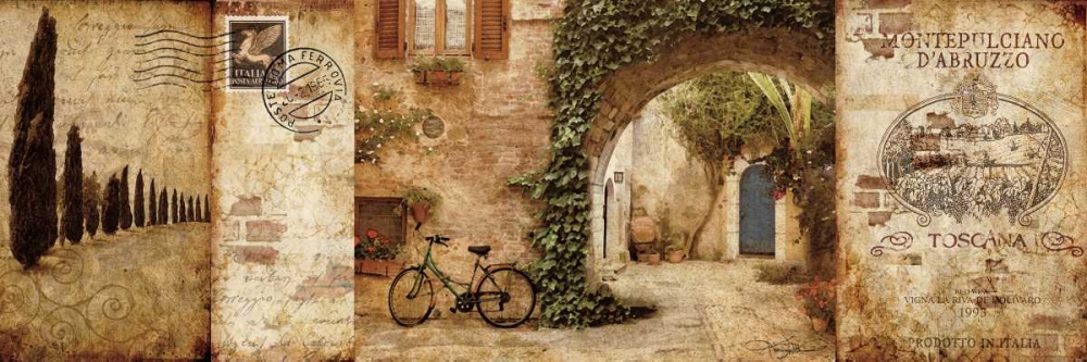 Tuscan Courtyard art print by Keith Mallett for $57.95 CAD