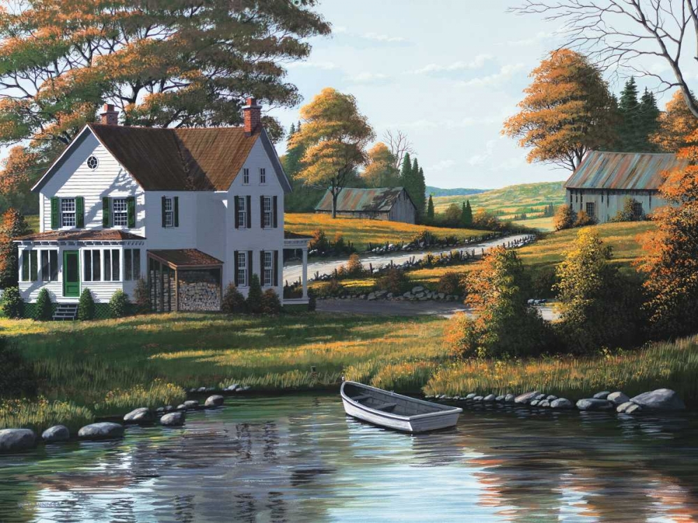 Along the Riverbank art print by Bill Saunders for $57.95 CAD