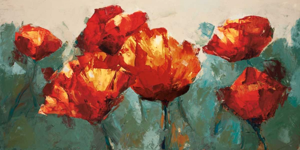 Poppies On Slate art print by Peter Colbert for $57.95 CAD