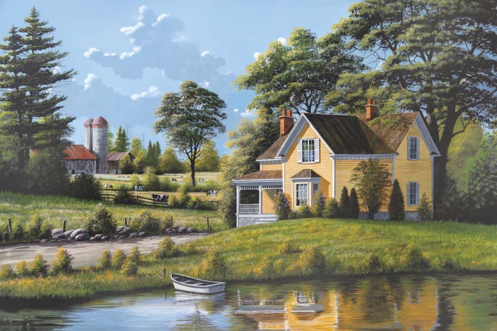 Yellow House art print by Bill Saunders for $57.95 CAD