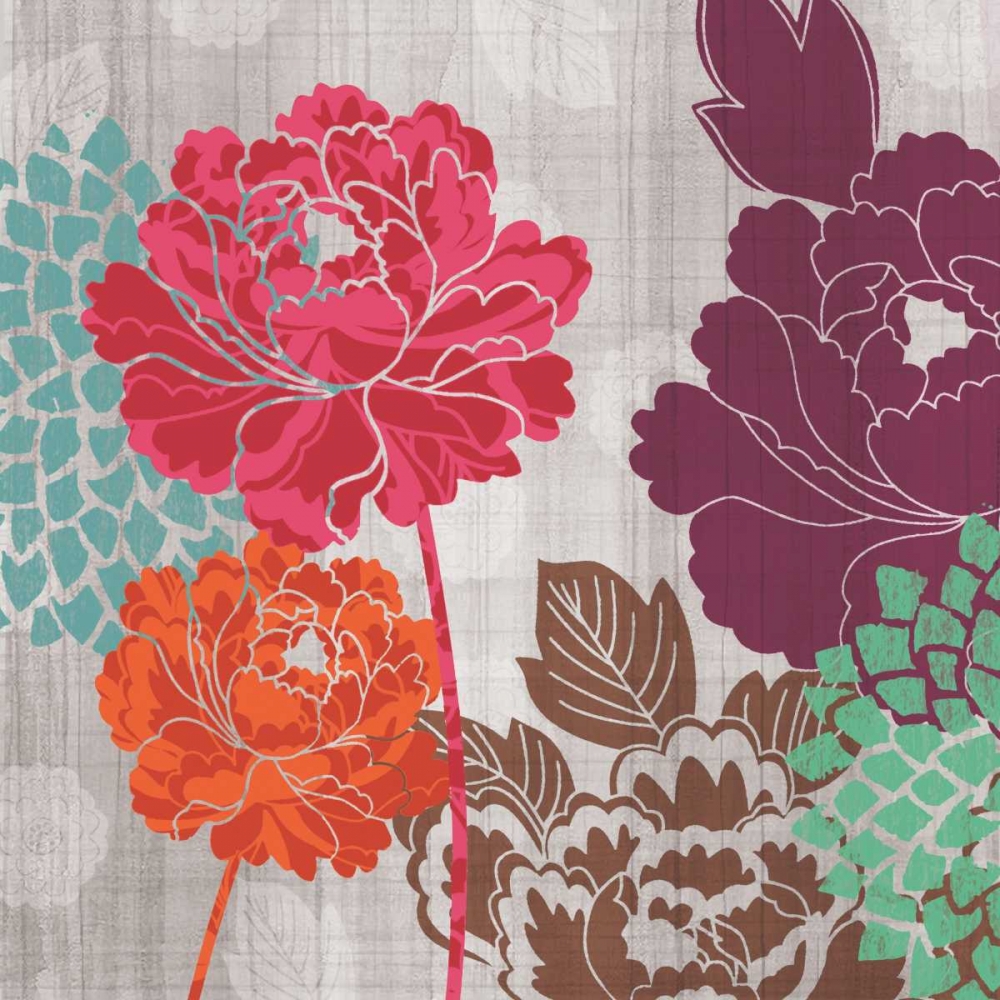 Peony Patterns I art print by Tandi Venter for $57.95 CAD