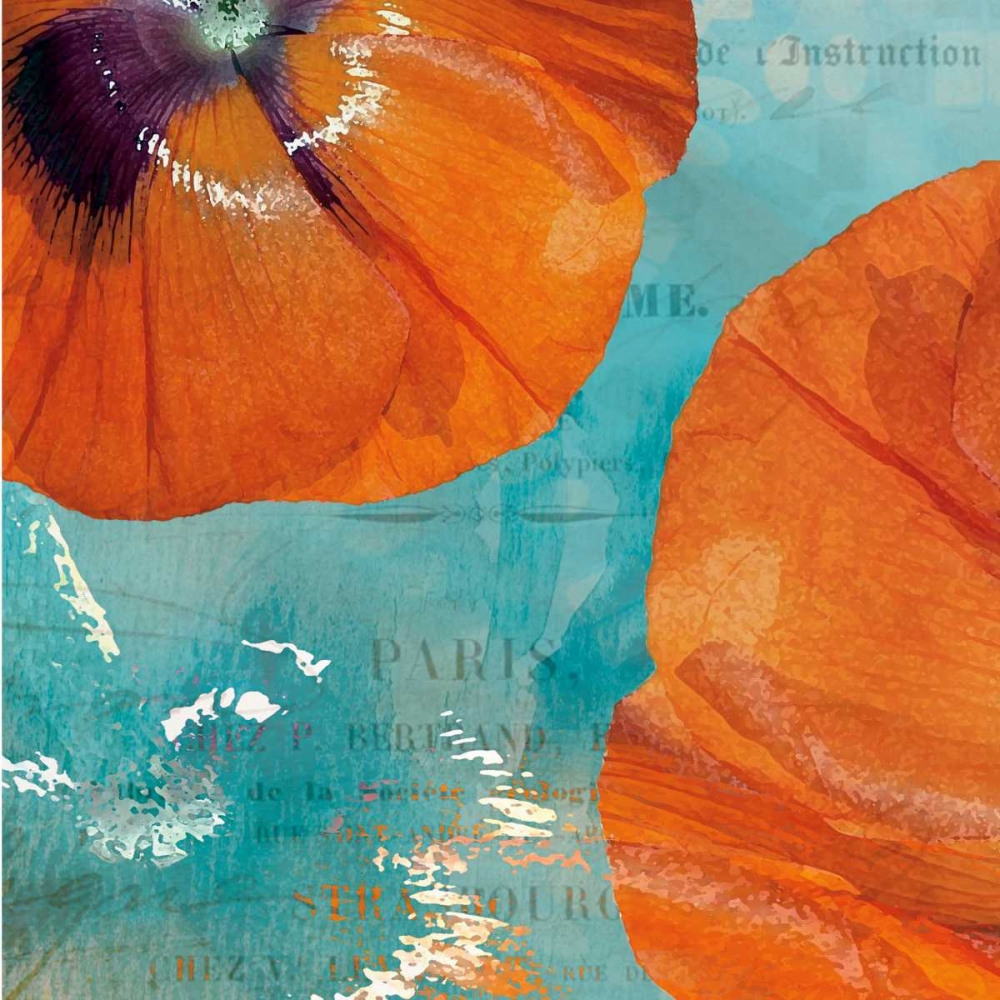 Poppies in the Sky II art print by Sabine Berg for $57.95 CAD
