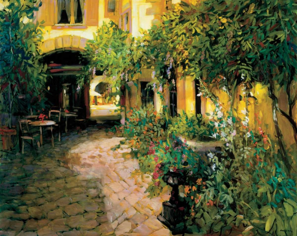Courtyard - Alsace art print by Philip Craig for $57.95 CAD