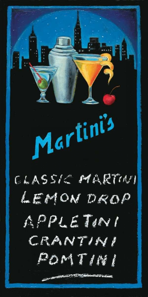 Martinis art print by Will Rafuse for $57.95 CAD
