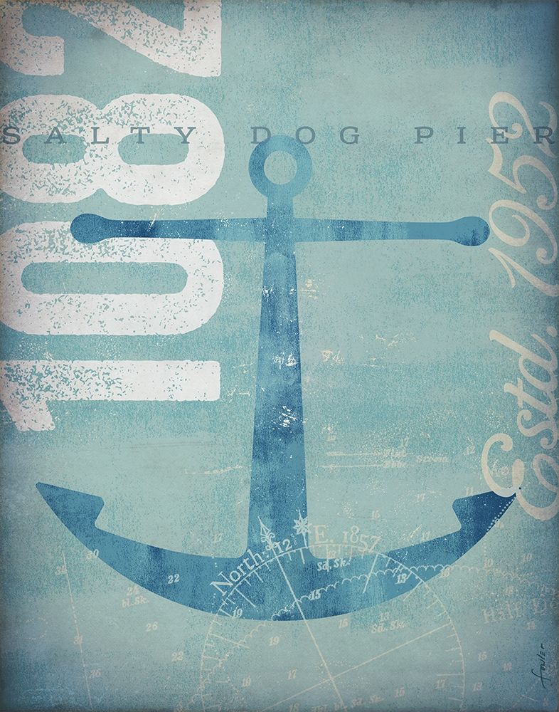 Nautical II - Anchor art print by Stephen Fowler for $57.95 CAD