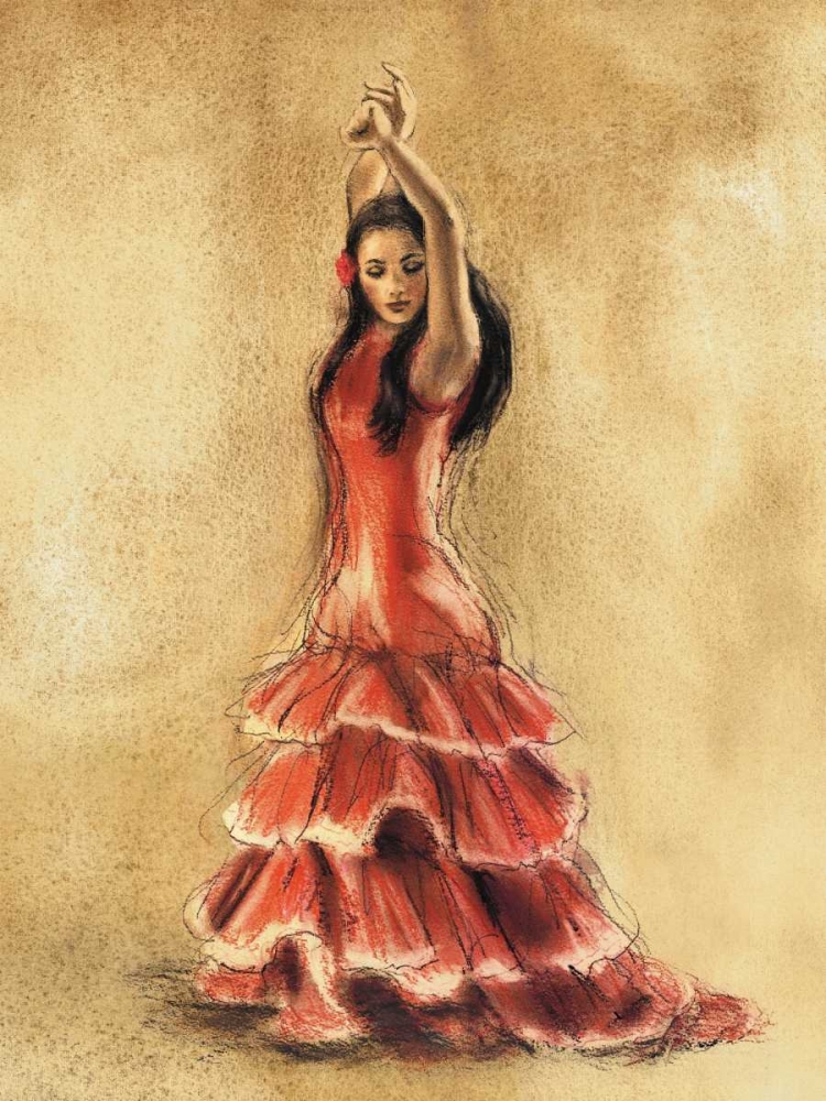 Flamenco Dancer I art print by Caroline Gold for $57.95 CAD