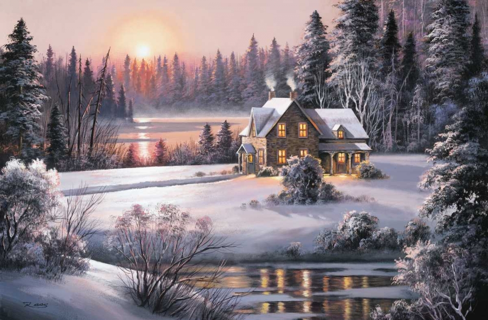 Winter Sunset art print by Dubravko Raos for $57.95 CAD