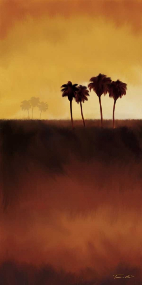 Sunset Palm II art print by Tandi Venter for $57.95 CAD