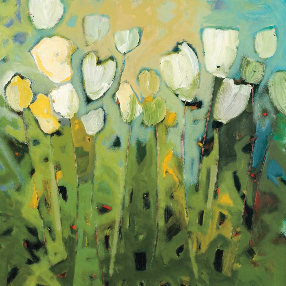 White Tulips I art print by Jennifer Harwood for $57.95 CAD
