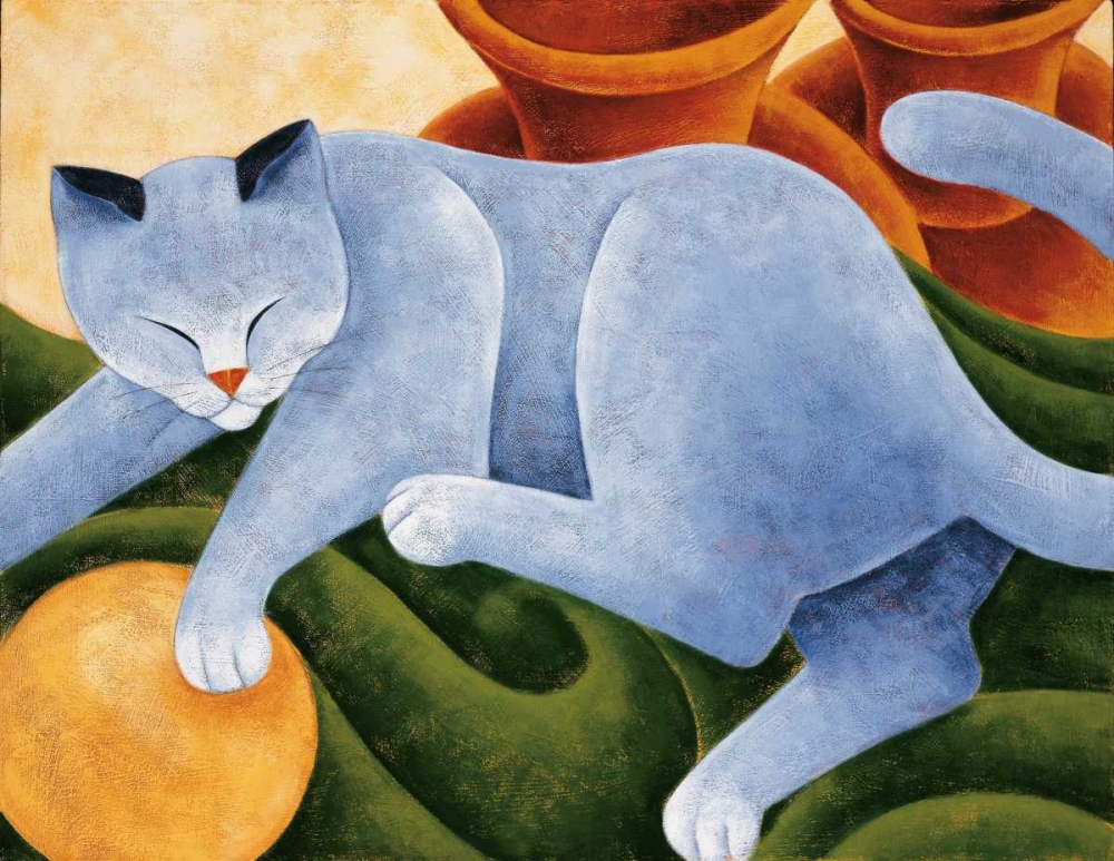 Cats and Pots art print by Kate Holmes for $57.95 CAD