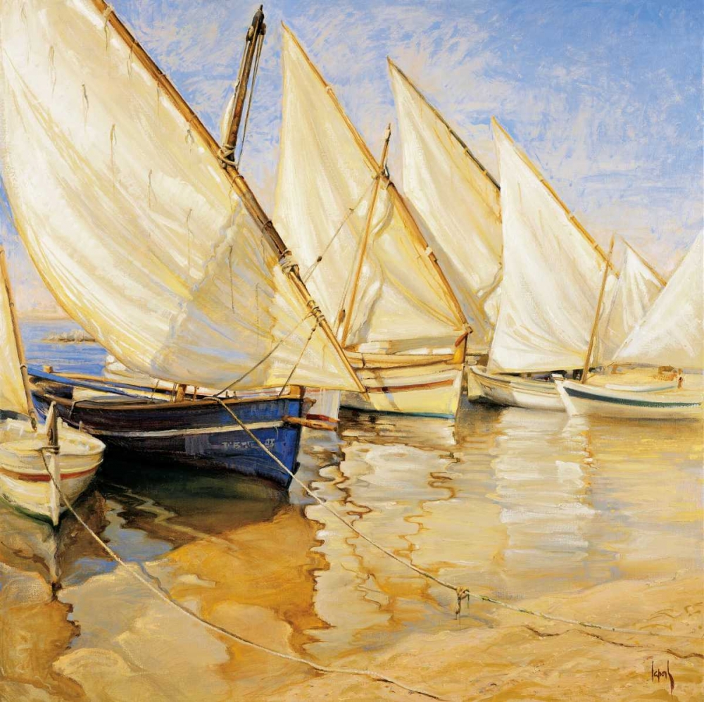 White Sails I art print by Jaume Laporta for $57.95 CAD