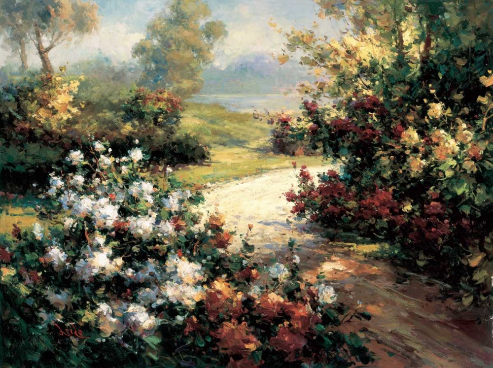 Pathway of Flowers art print by Leila for $57.95 CAD