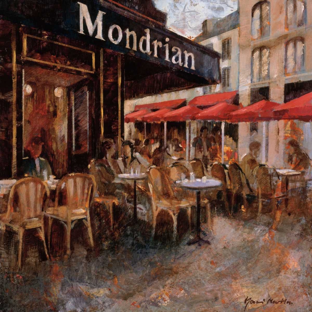 Mondrian Cafe art print by Noemi Martin for $57.95 CAD