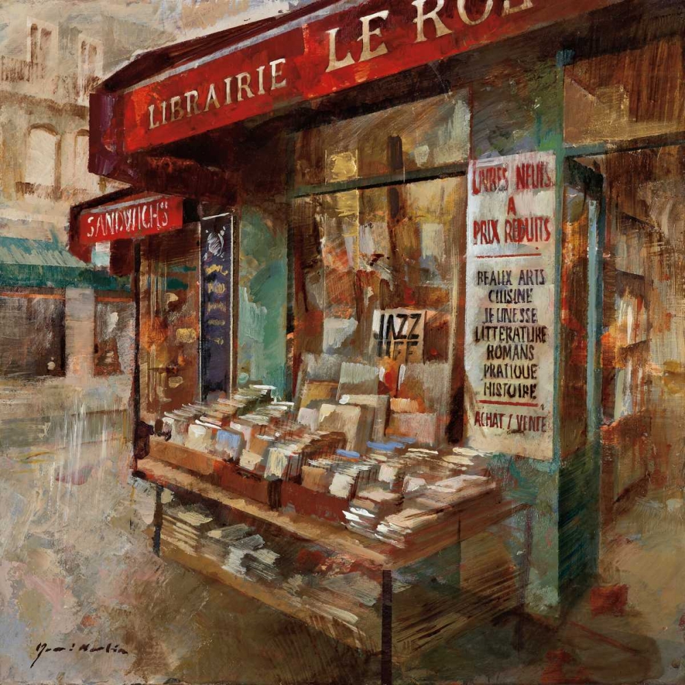 Librairie Paris art print by Noemi Martin for $57.95 CAD