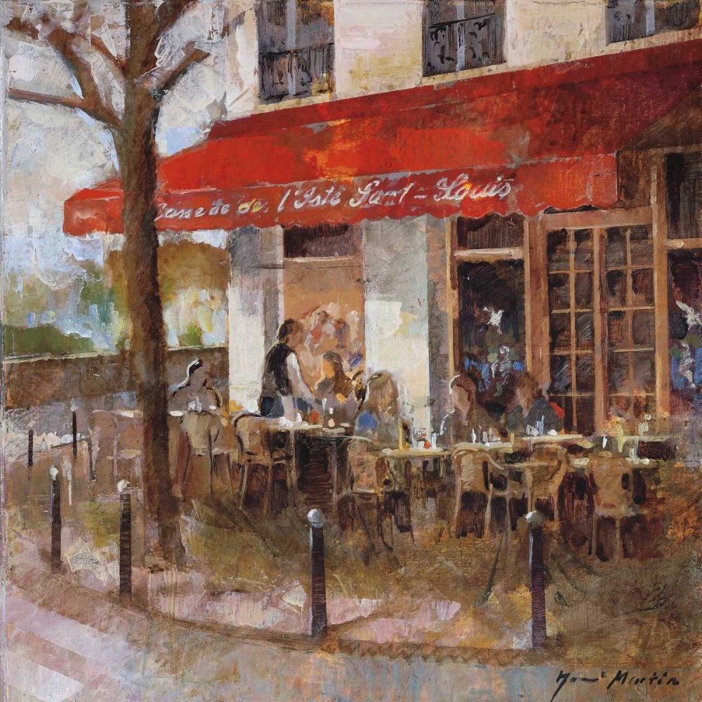 Cafe Saint-Louis art print by Noemi Martin for $57.95 CAD