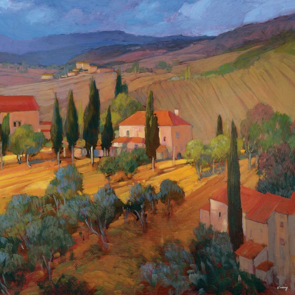 Coral Sunset Tuscany art print by Philip Craig for $57.95 CAD