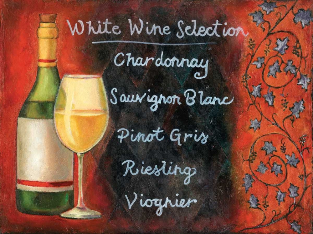 White Wine Selection art print by Will Rafuse for $57.95 CAD