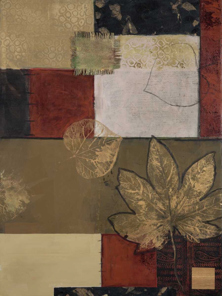 Burlap and Gold II art print by Connie Tunick for $57.95 CAD