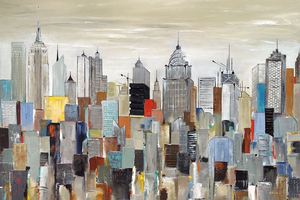 New York Skyline art print by Aziz Kadmiri for $57.95 CAD