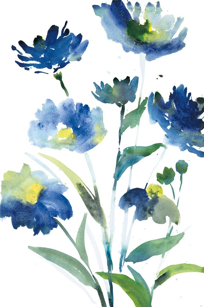 Blue Bliss I art print by Rebecca Meyers for $57.95 CAD