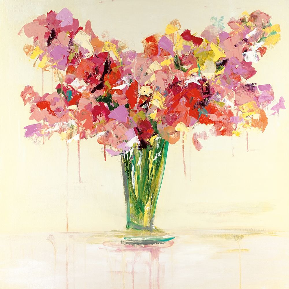 Vase of Red and Pink art print by Emma Bell for $57.95 CAD
