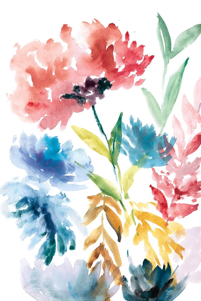 Lush Floral I art print by Rebecca Meyers for $57.95 CAD