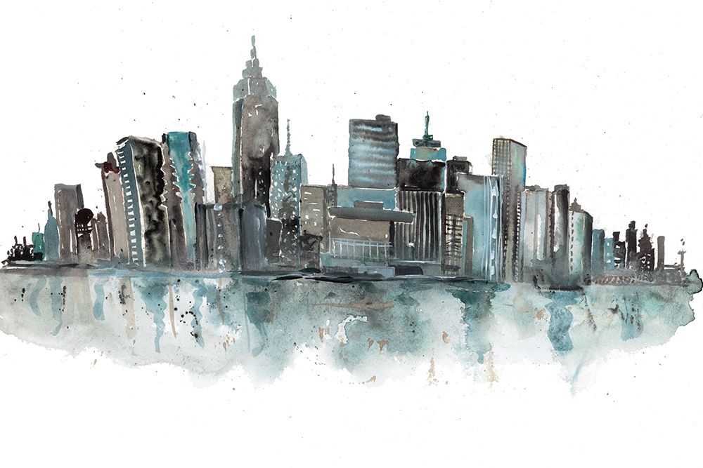 Downtown art print by Rebecca Meyers for $57.95 CAD