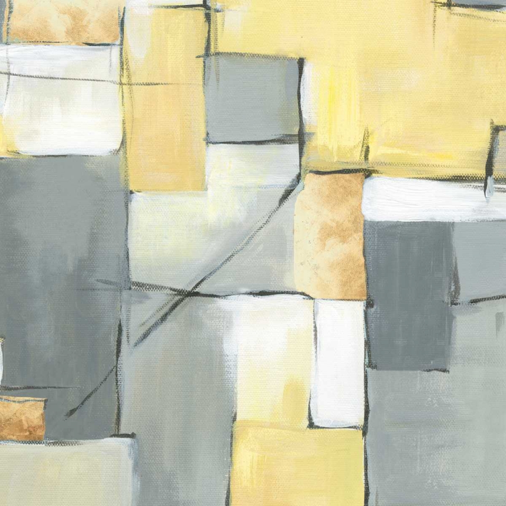 Golden Abstract I art print by Eva Watts for $57.95 CAD