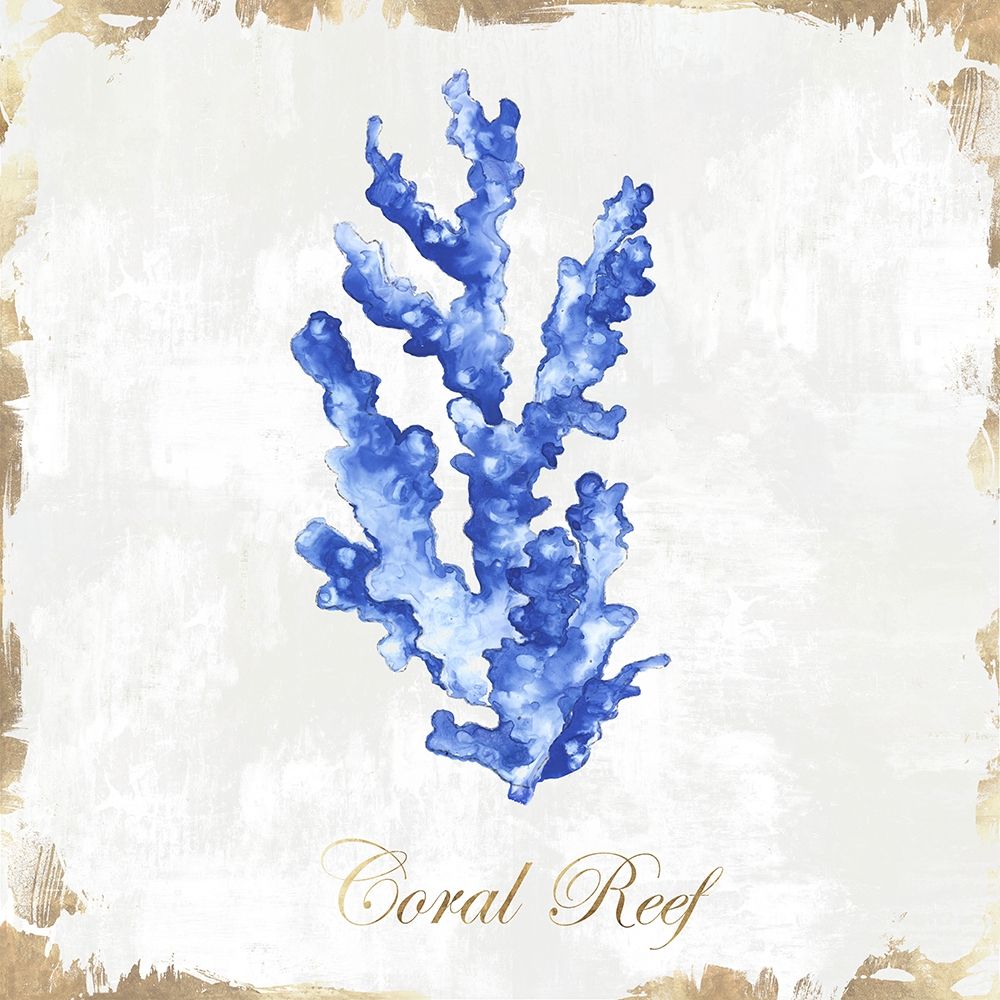 Blue Sea Coral  art print by Eva Watts for $57.95 CAD
