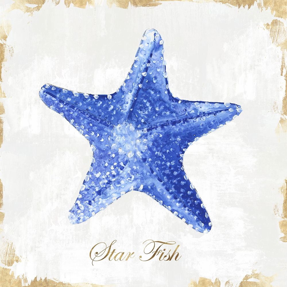 Blue Starfish  art print by Eva Watts for $57.95 CAD