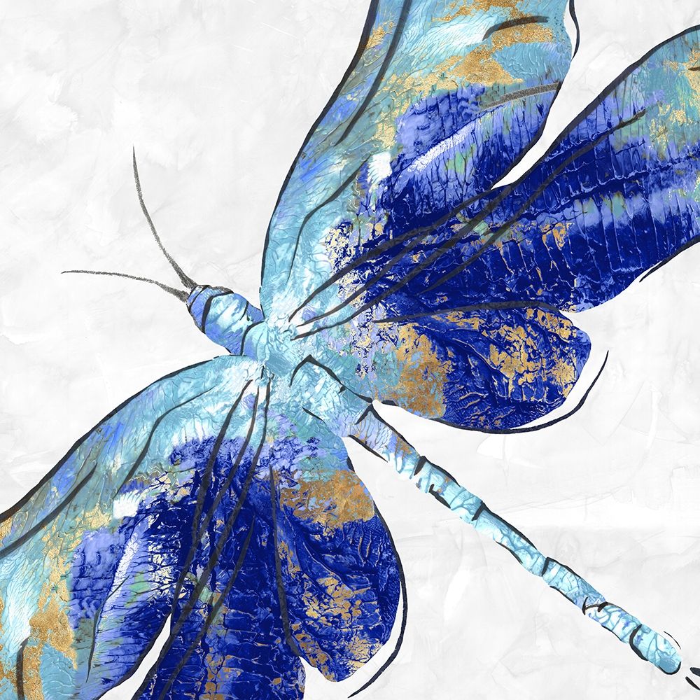 Blue Dragonfly  art print by Eva Watts for $57.95 CAD